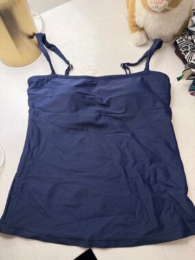 summersalt Navy Swim Top
